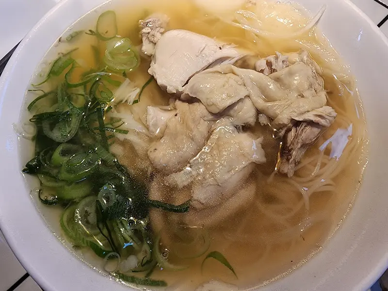 닭고기 쌀국수의 모습