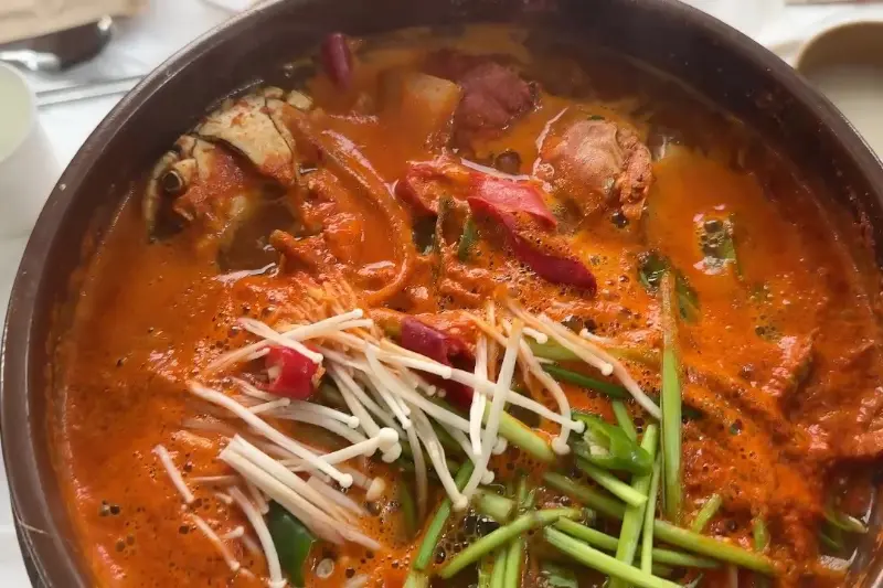 참게탕 클로즈업