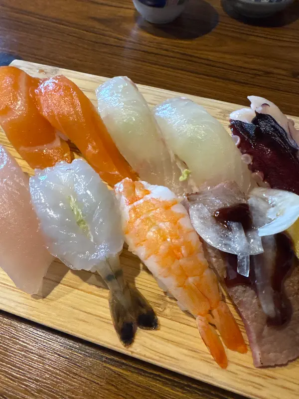 신선함이 느껴지는 초밥 확대샷