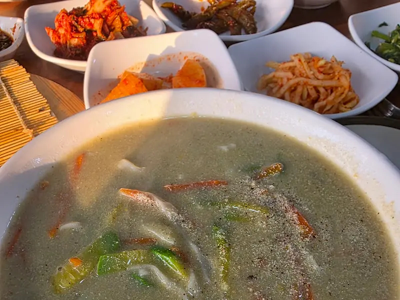 보말 들깨 칼국수