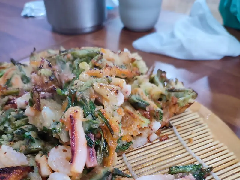 해물파전 근접샷