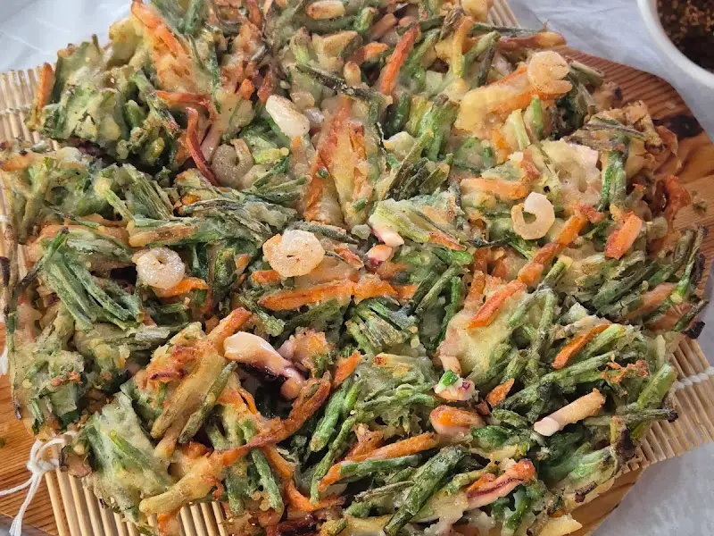 해물파전 전체샷