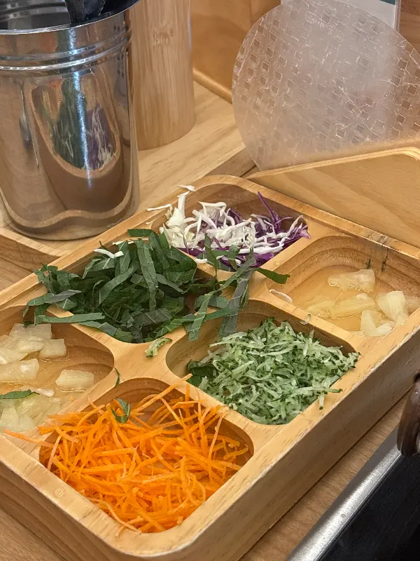 신선한 야채 코너