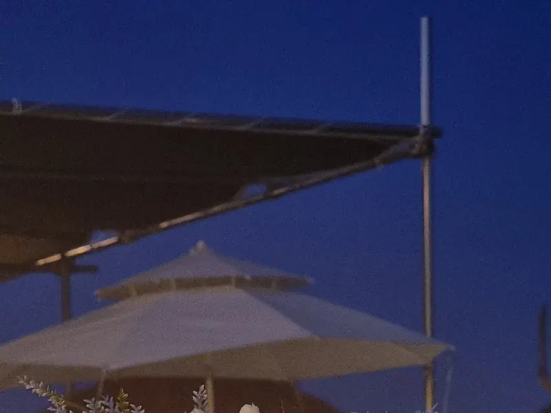 저녁의 테라스 풍경