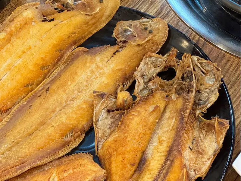 생선구이 클로즈업