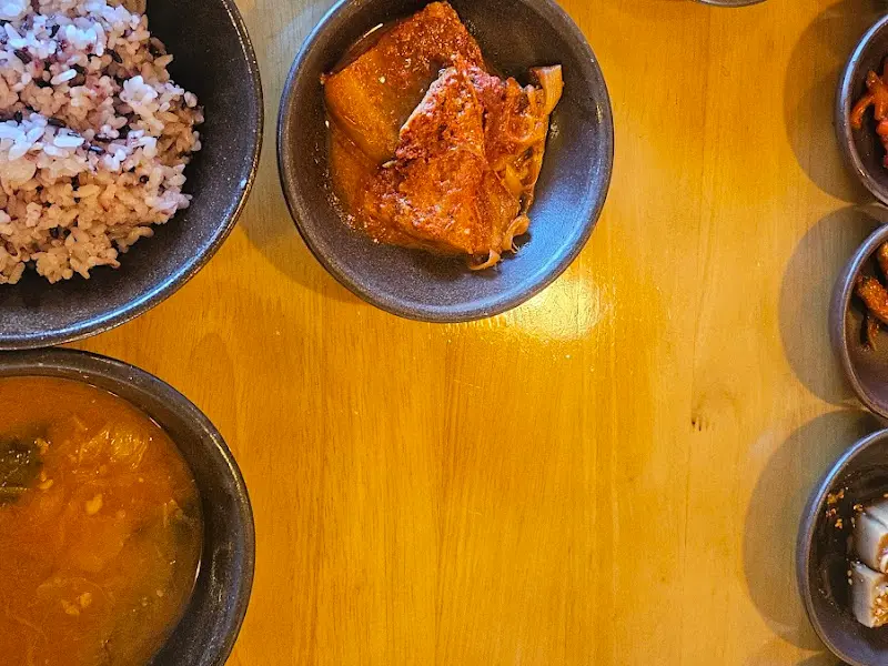 고등어 무 조림과 밥