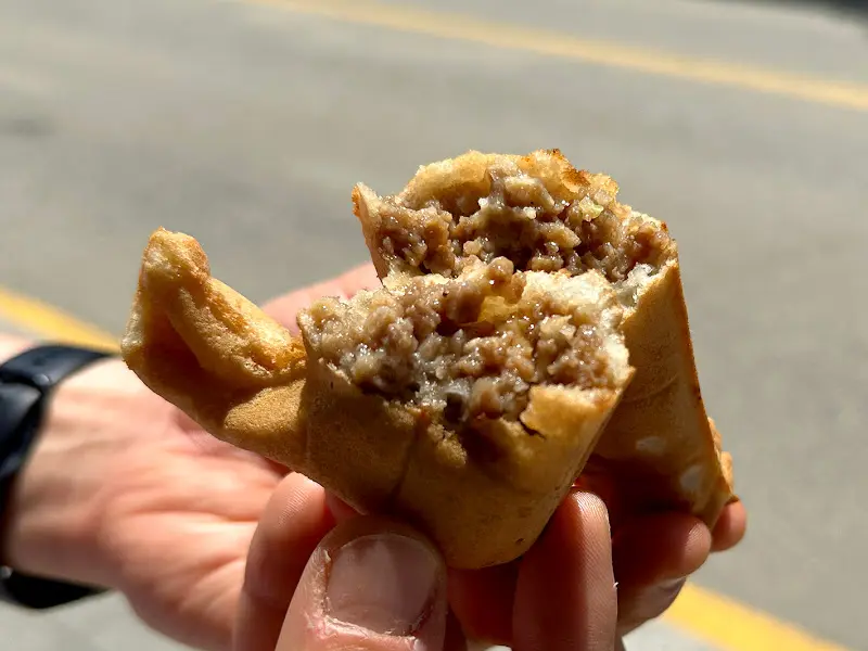 횡성한우빵 단면 사진