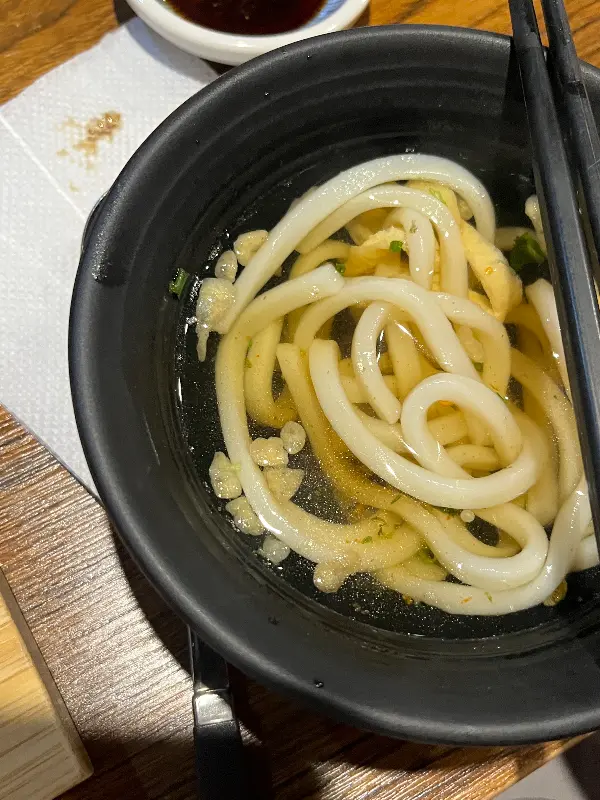 미니 우동 클로즈업