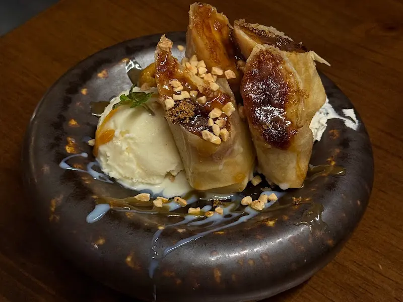 바나나춘권과 아이스크림