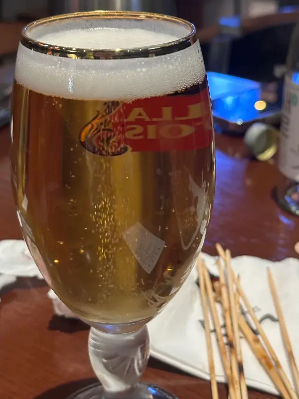 꼬치와 환상궁합인 시원한 맥주