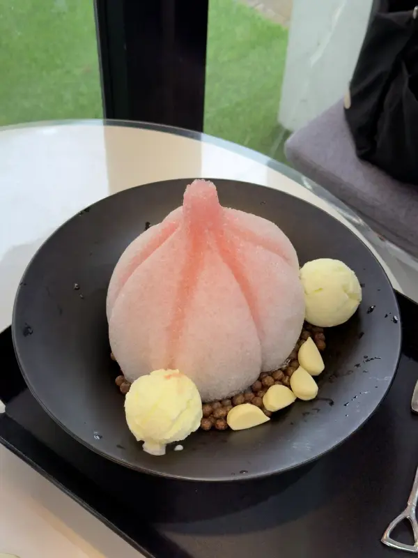 마늘빙수의 비주얼