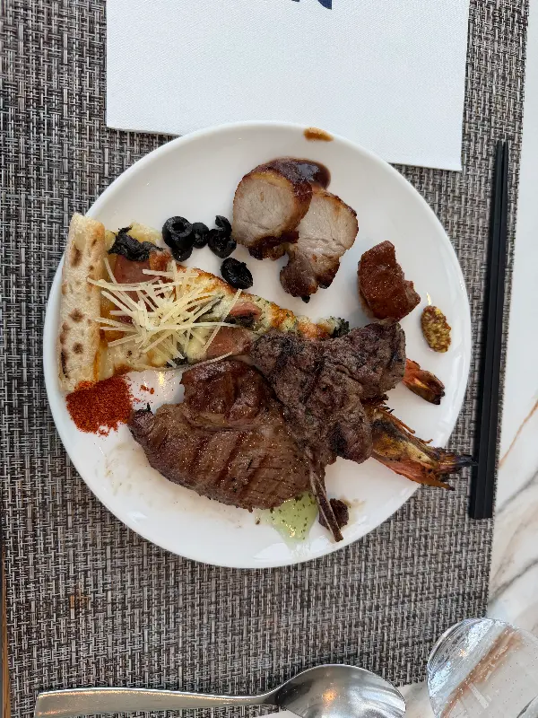 스테이크와 LA갈비