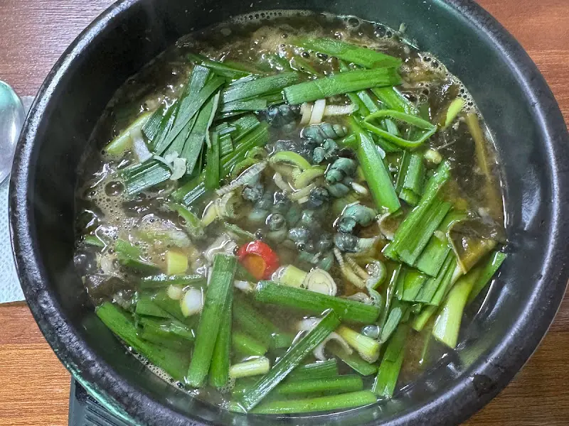 다슬기 해장국의 모습