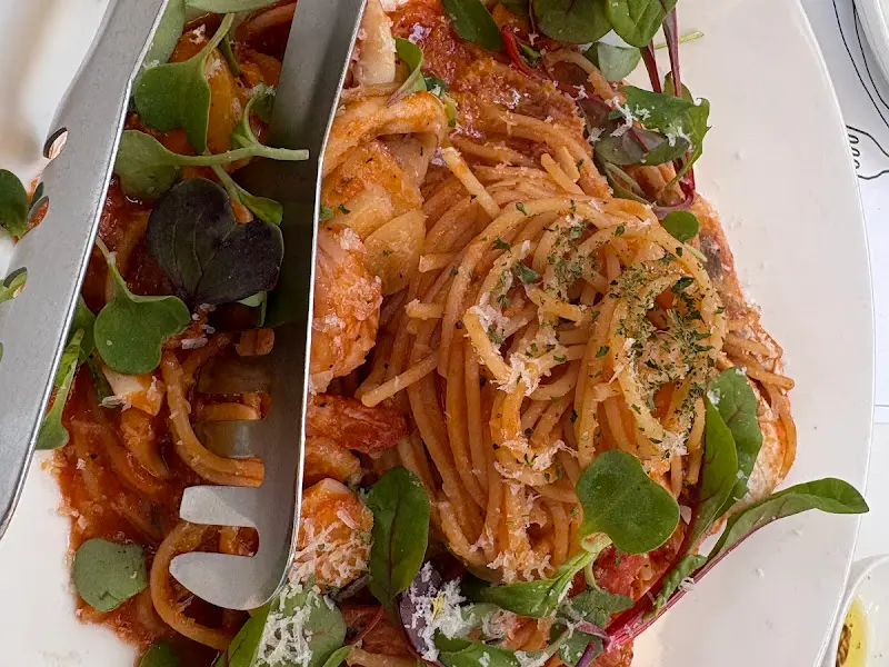 페스카토레 파스타 확대샷