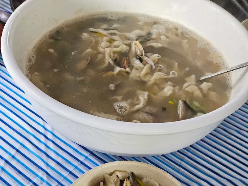 얼큰 칼제비 면발