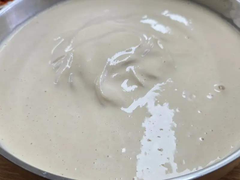 만나손칼국수의 콩국물