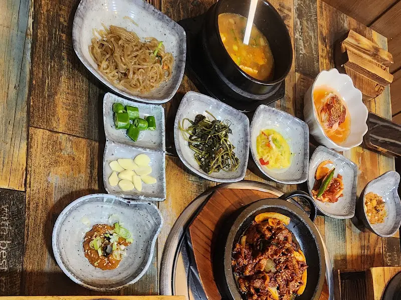 탁가네 한 상 차림 항공샷