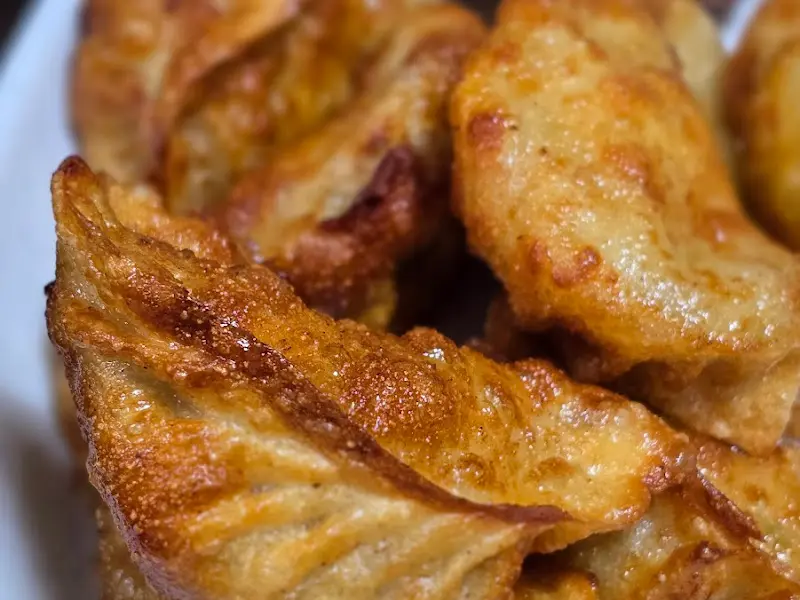 군만두의 클로즈업