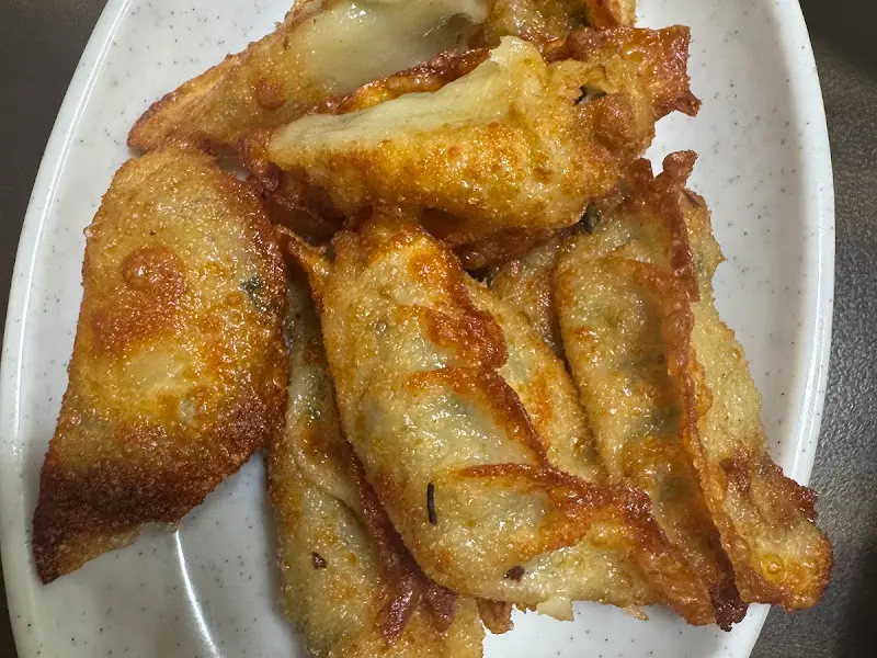 접시에 담긴 군만두
