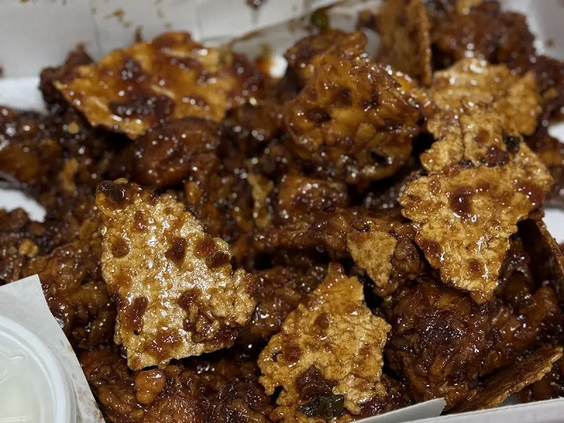 흑마늘 닭강정 클로즈업