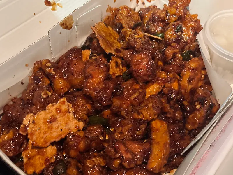 흑마늘 닭강정과 감자, 누룽지