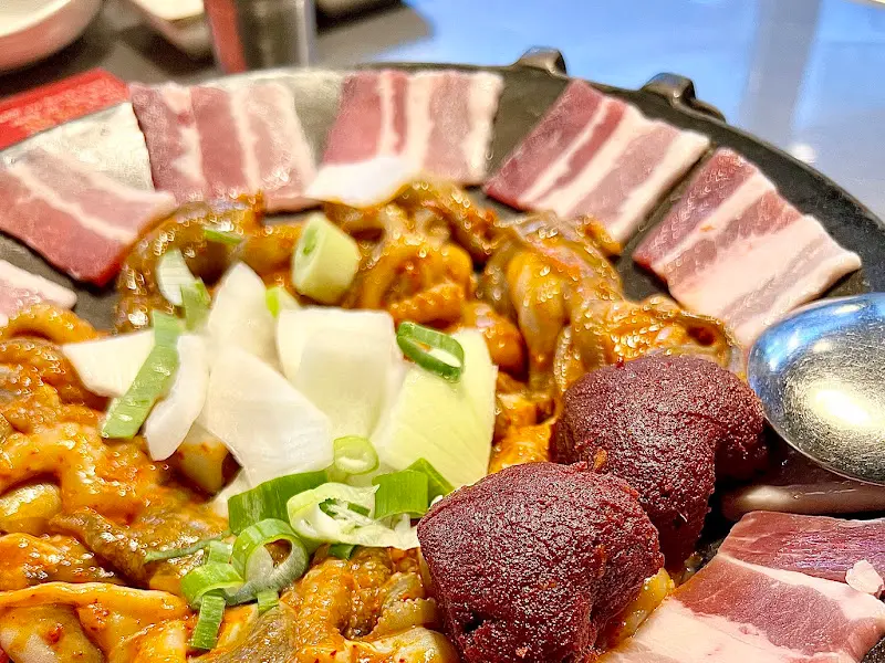 지글지글 익어가는 쭈삼의 모습