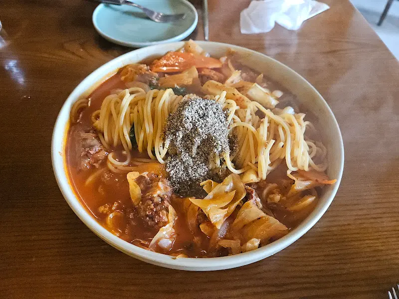 순대전골 파스타