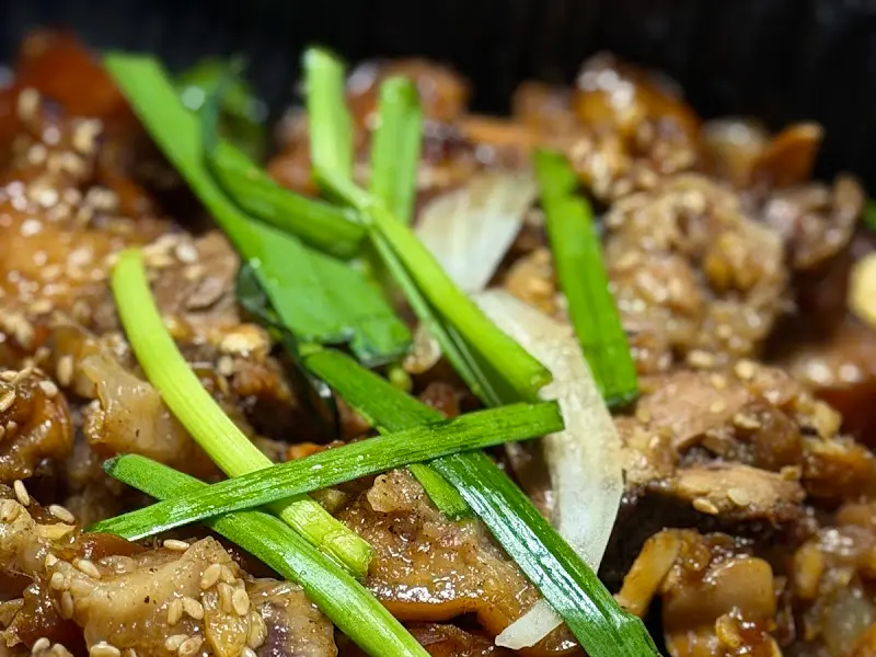 마늘 족발 근접샷