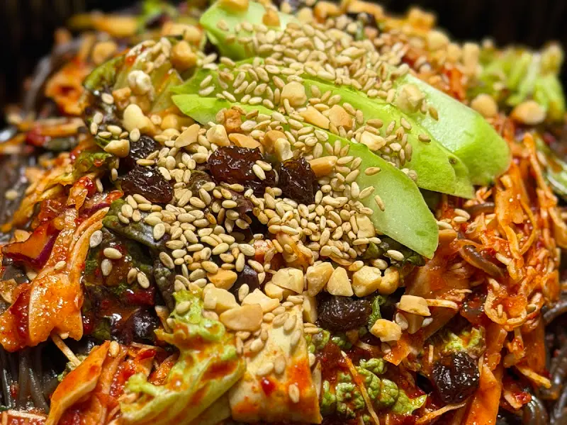 쟁반국수 근접샷