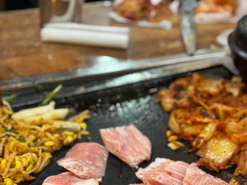 탐라도야지 돌판 삼겹살