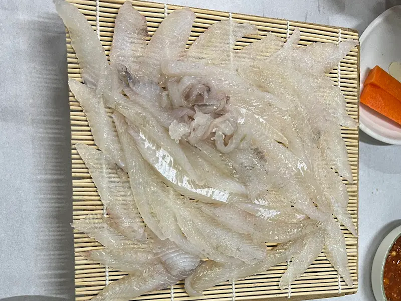 자연산 도다리회