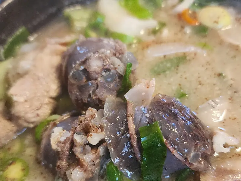 순대의 클로즈업 사진