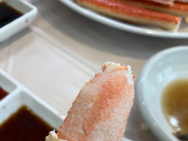 대게 다리 살 클로즈업