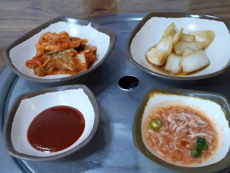 기본 반찬 클로즈업