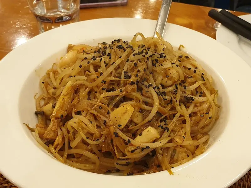 숙주 해물 스파게티