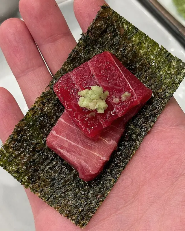 김에 싸 먹는 참치