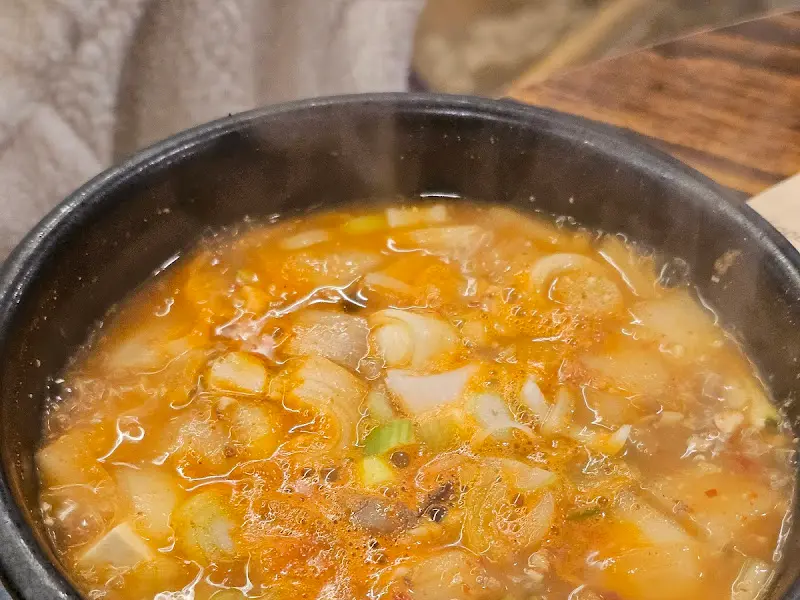 우두갈비 된장찌개