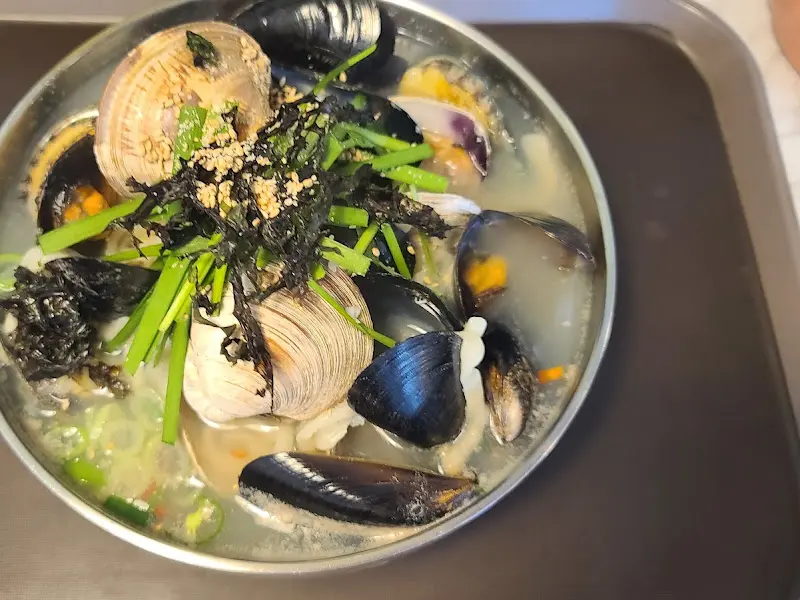 조개 칼국수 비주얼