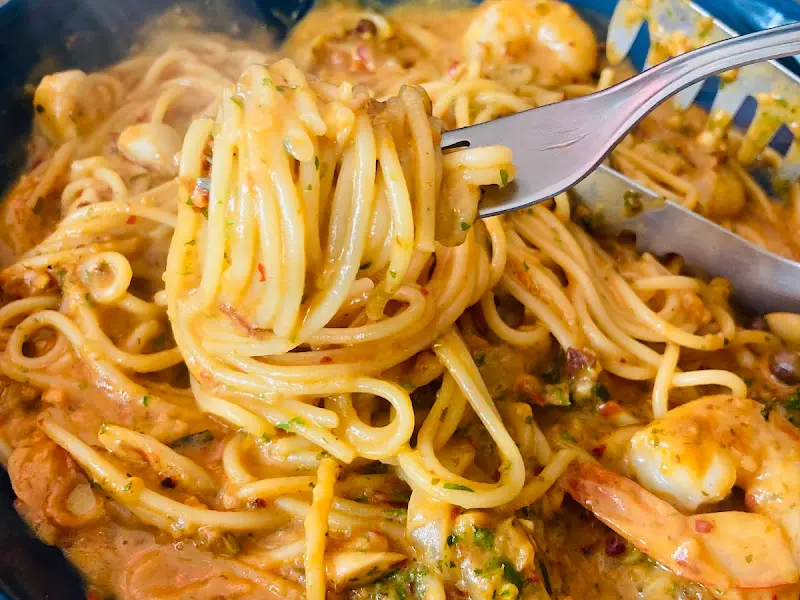 핫 쉬림프 파스타