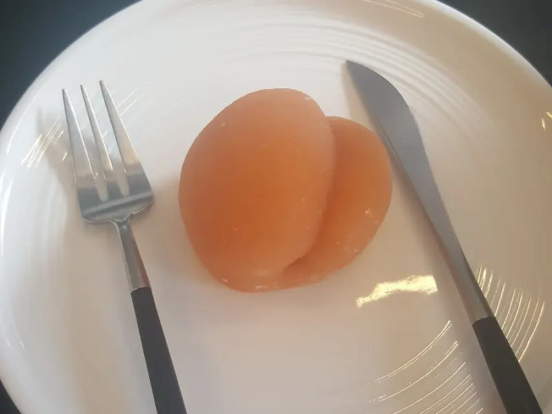 살구 떡 디테일 샷