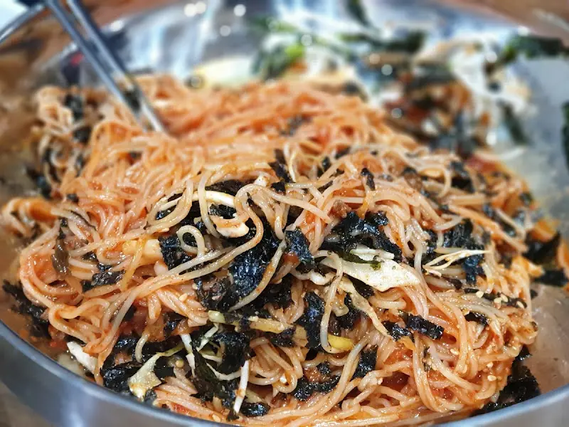 비빔국수 클로즈업
