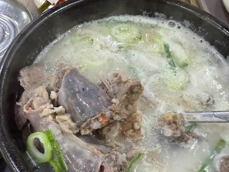 돼지국밥의 깊은 국물