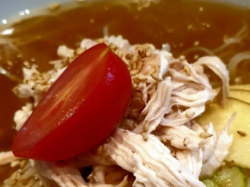 초계국수 클로즈업