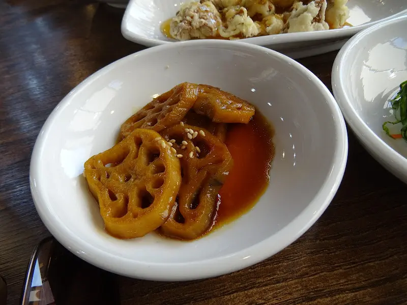 연근조림 클로즈업