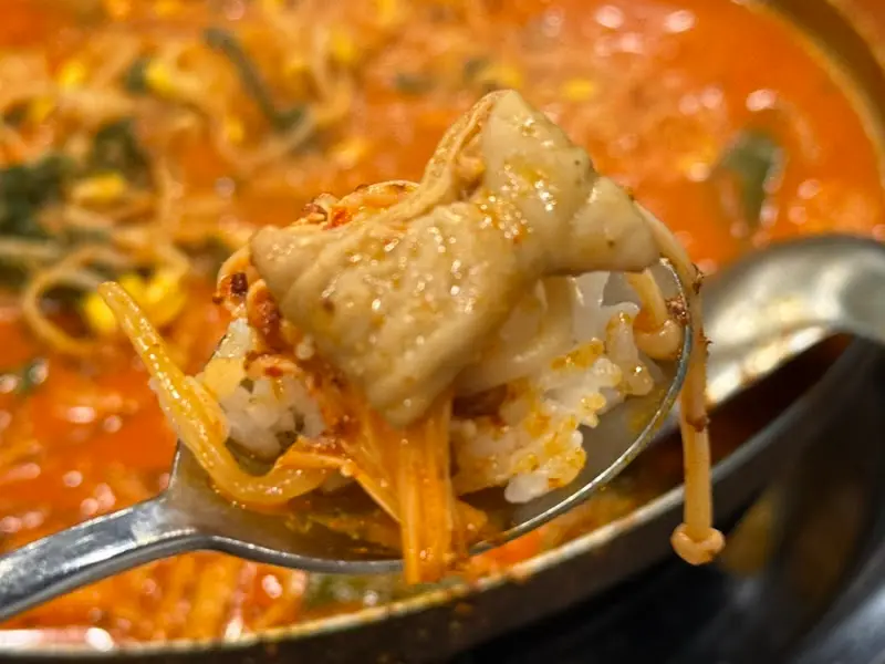 곱창전골 속 알곱창