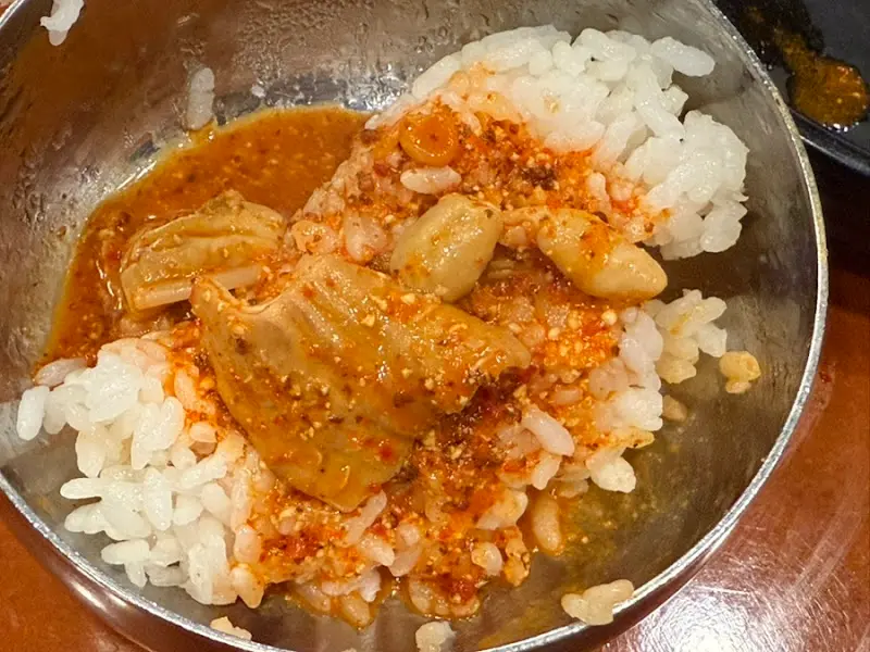 곱창과 밥의 조화