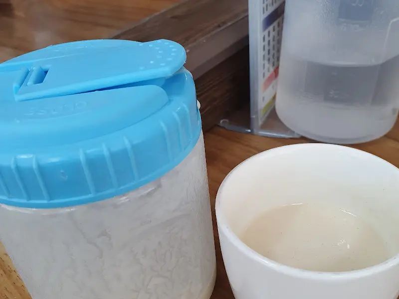 후식으로 제공되는 시원한 콩물