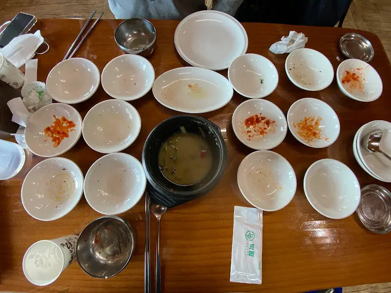 깨끗하게 비운 밥상