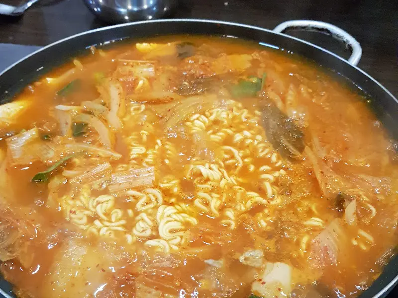 김치찌개의 비주얼