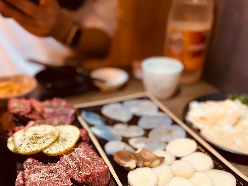 소고기, 관자, 버섯